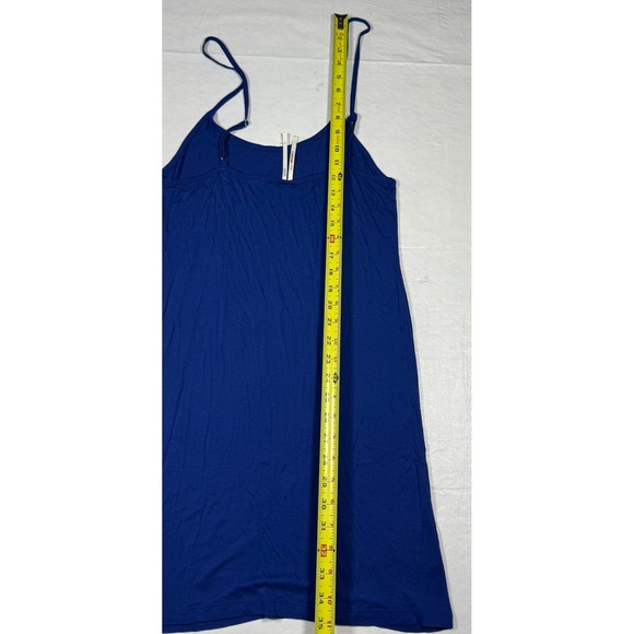 by Anthropologie‎ Blue Slip Dress Midi Spaghetti Strap Size M - Picture 8 of 9